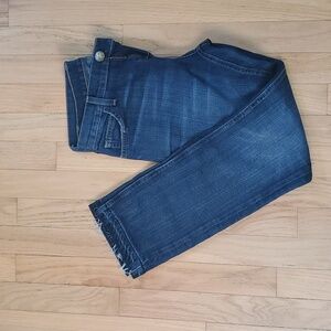 Current/Elliott Cropped jeans, size 25, dark wash.
